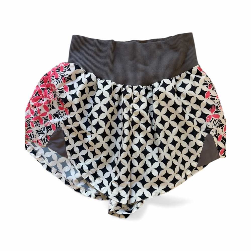Free People movement Carpe Diem printed, floral shorts, NWT